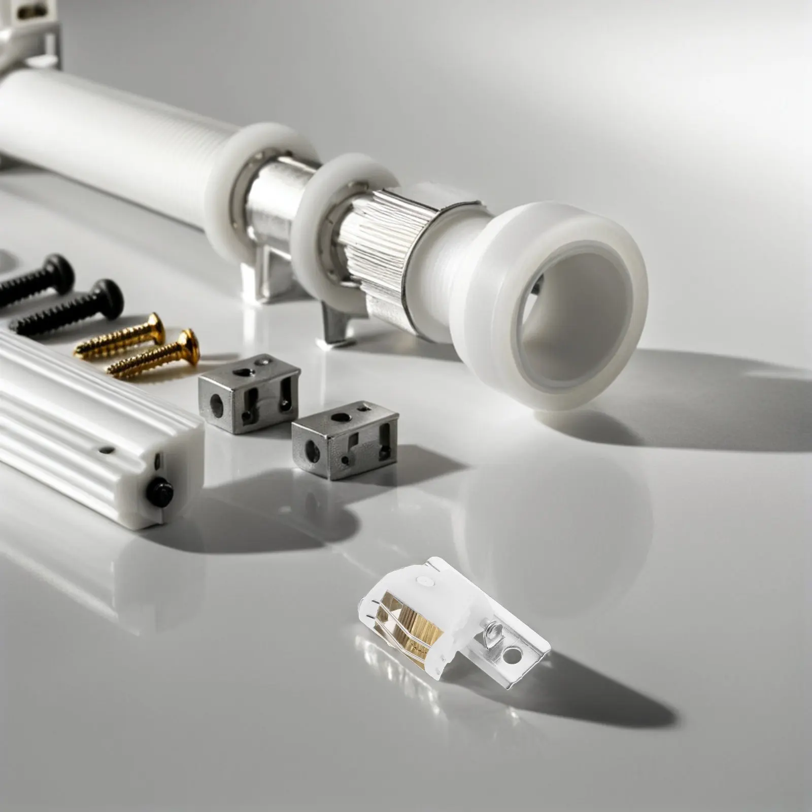 

Комплект из 8 штук: Механизм фиксации шнура для римских штор, усиленный, белый, система подъема римских штор, роликовая система, замена фурнитуры для оконных жалюзи, для дома