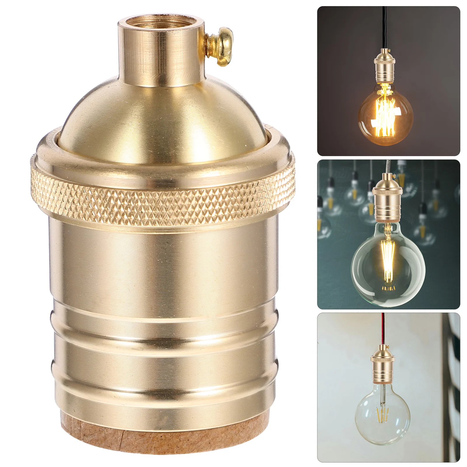 

1pc Vintage Bulb Fixture Retro Holder Parts Lamp Parts Lamp Turn Knob Replacement Socket Light Socket Light Fixture Holder