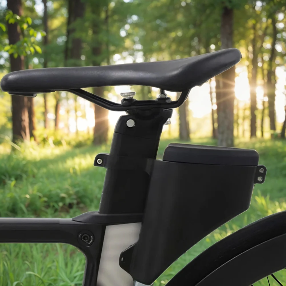 Bike Teardrop Seatpost Bag Hard Shell Road Bike Pannier Large Capacity Bike Seatpost Torpedo Saddle Bag for Outdoor Sports
