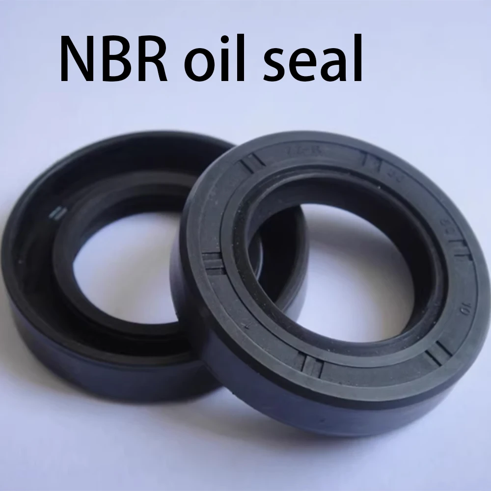 ID 32/34mm TC/TG4 Skeleton Oil Seal Ring OD 42mm-75mm Black Nitrile Rubber Shaft Oil Seal Double/Three Lips Seal Gasket 10-50Pcs