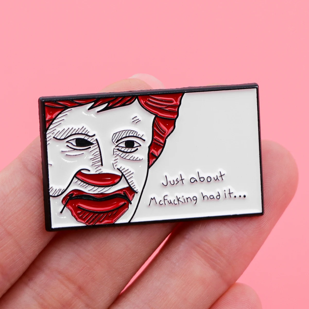 Novelty Funny Clown Enamel Pins Sarcastic Quote Lapel Brooch Cartoon Badge for Clothing Bag Decor & Humorous Collection Gifts