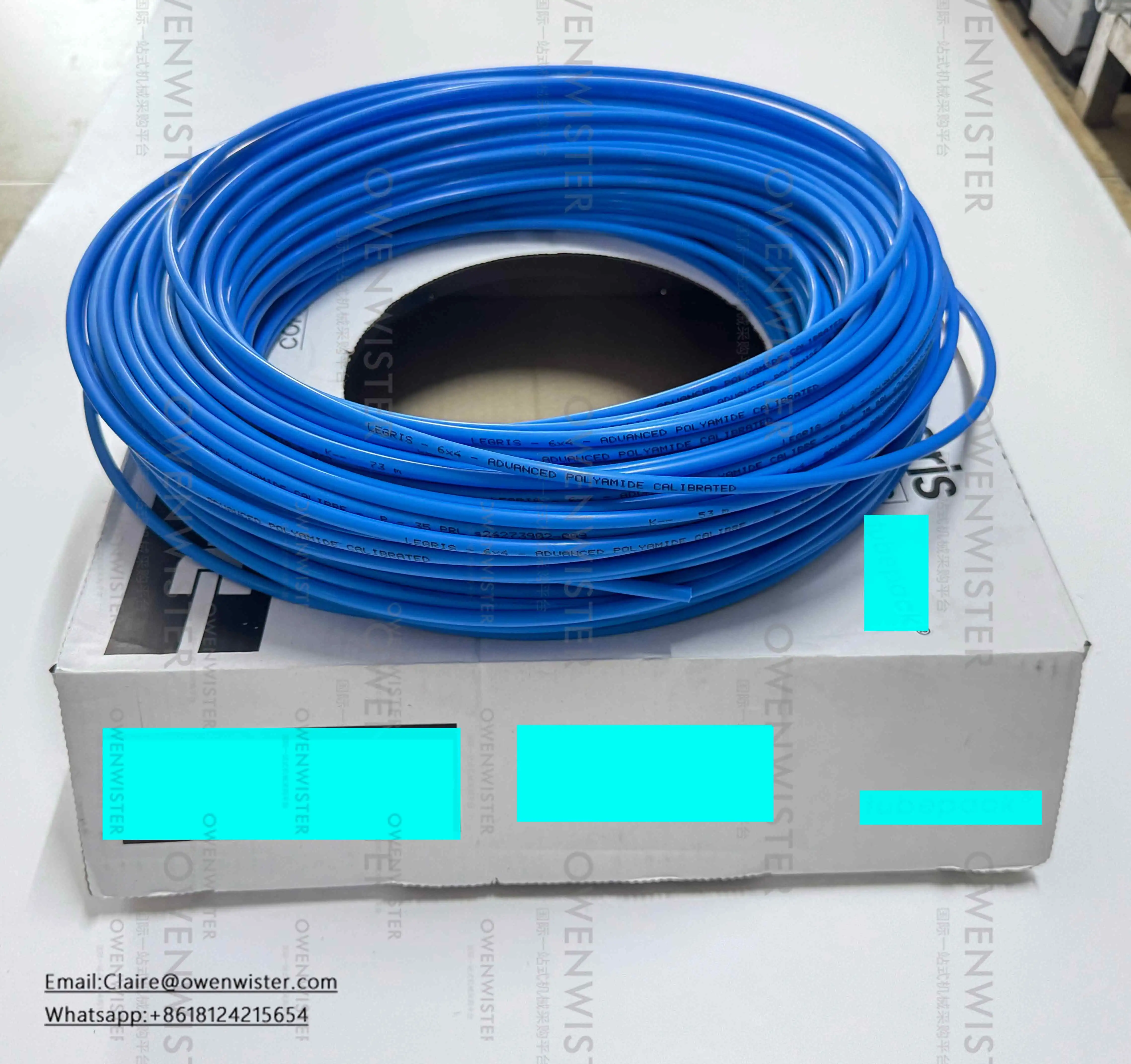 Imported brand new nylon trachea high-pressure hose with a diameter of 6mm 4 * 6 and a length of 100 meters