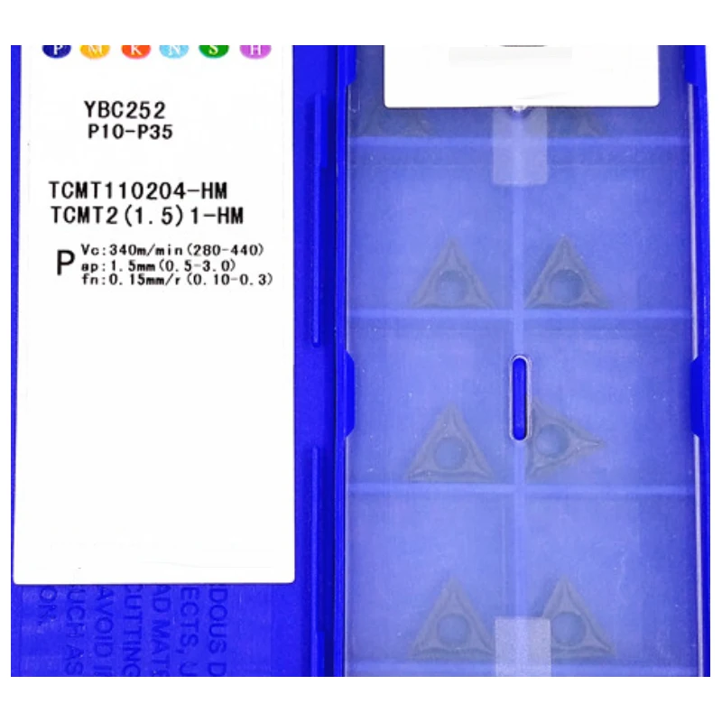 Imagem -02 - Ferramenta de Torneamento Externo Inserções de Metal Cortador de Metal Cnc Lathe Cutter Tcmt090208 Tcmt09 Tcmt090208-hm Ybc252 de Alta Qualidade