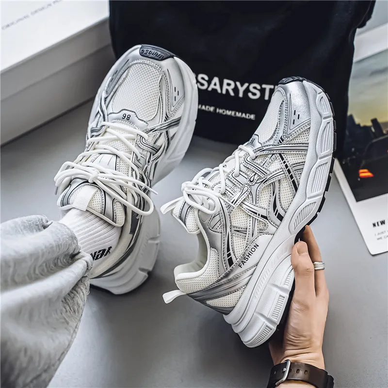 

Летняя трендовая универсальная сетчатая обувь, удобные дышащие кроссовки на мягкой подошве, модная повседневная обувь на платформе, модные кроссовки