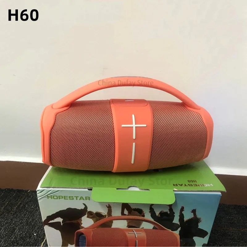 HOPESTAR H60 Portable Wireless altavoz Bluetooh Speaker Double Horn TWS 3D Stereo Outdoor Waterproof Big Power Bank Soundbar