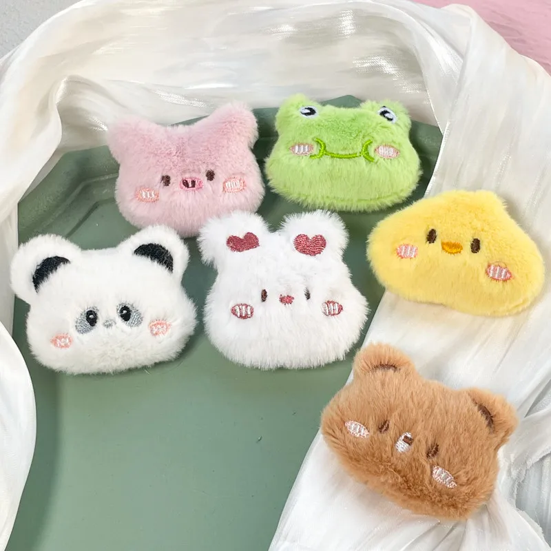 Cute Sweet Panda Pig Rabbit Doll Brooches Fashion Cartoon Animal Lapel Badge Pins Jewelry Party Gifts For Women Girls