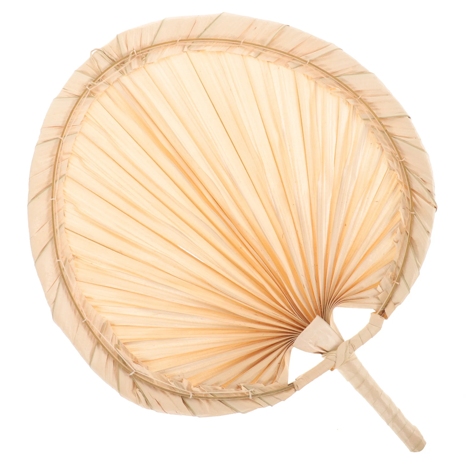 Handheld Cooling Fan Natural Woven Summer Accessory Outdoor Wedding Party Photo Prop Decorative Vintage