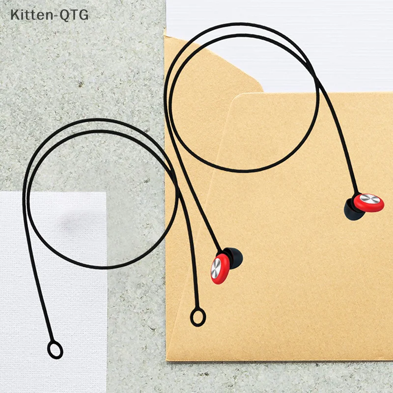 Hot! Outdoor Earplugs Earbud Lanyard Work Travel Sleep Connector Cord Anti-lost Rope Silica Gel Earphone Strap