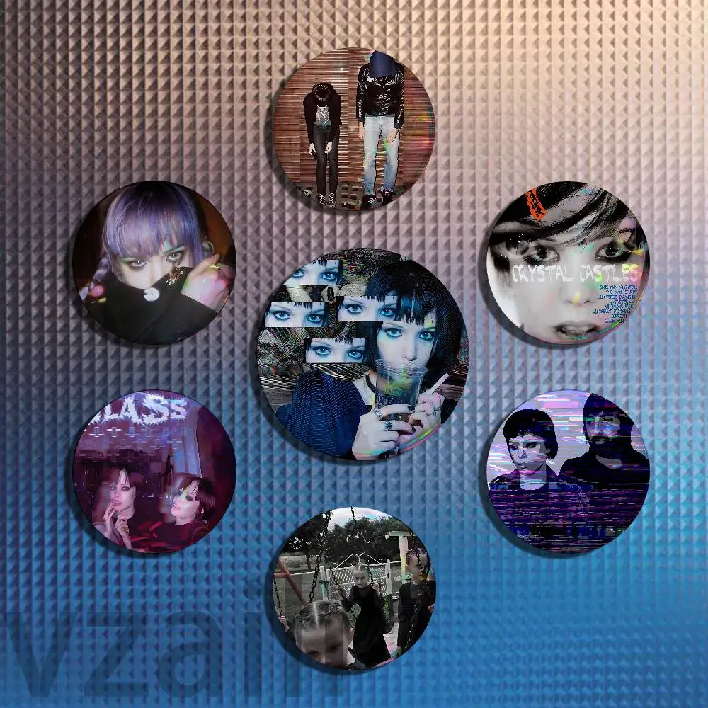 C-Crystal Castles Band Amnesty Badges 25 32 44 58 75 mm Round Customizable Wholesale Fan goods Self-made fan freebies TH
