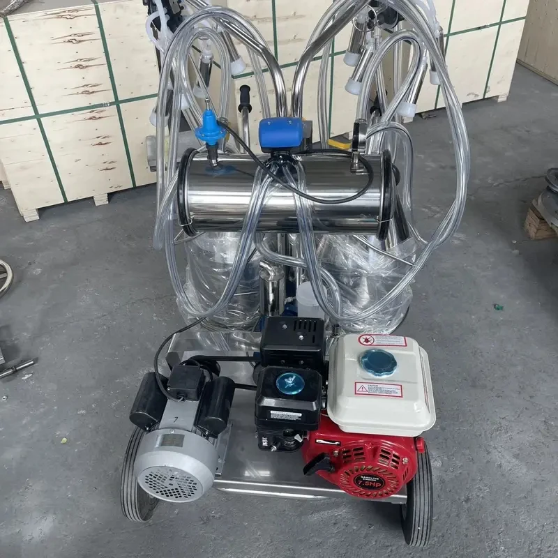 Fully Automatic Engine Motor Milking Hine Cows Goats Camels With High Efficiency Easy Operation