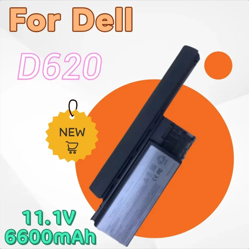 

For Dell D620 D630 D631 M2300 PC764 JD648 PP18L Replacement Laptop Battery D620 11.1V 6600mAh 73.3Wh