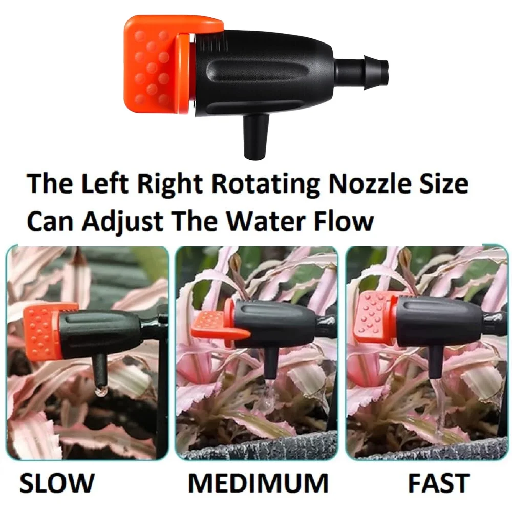 20Pcs 0~60L/0~40L Garden Folwer Bed Plant Succulent Flower Watering Adjustable Dripper Micro Drip Irrigation Regulator Emitter