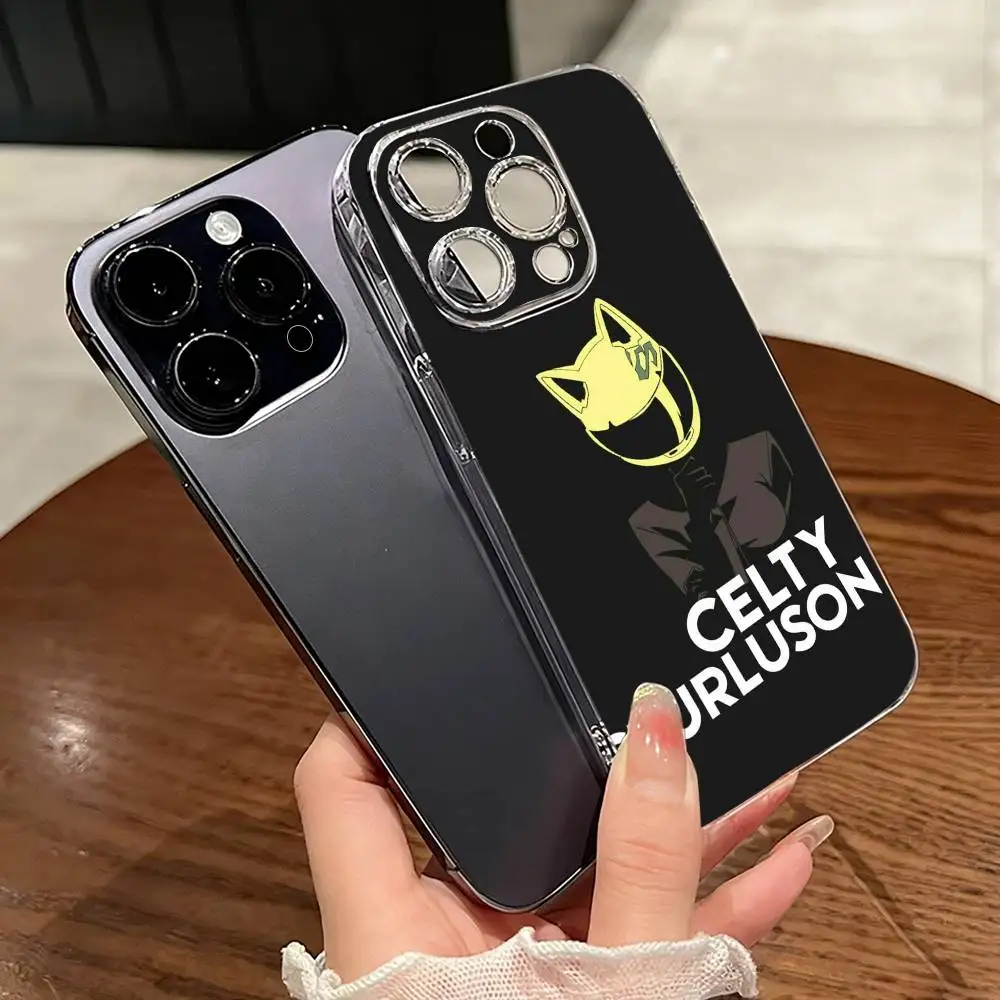 

Anime DuRaRaRa C-Celty Sturluson Phone Case Transparent Silicone Soft For iPhone 17 16 15 14 13 12 11 Mini Pro Max Plus