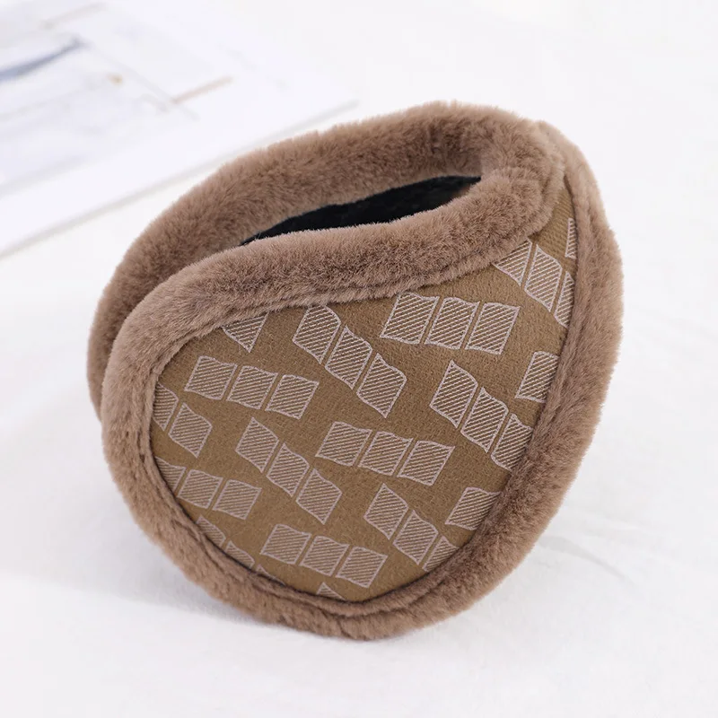 Winter Earmuffs for Men Solid Soft Thicken Plush Outdoor Ear Cover Protector Male Ear Muff Wrap Band Warmer Earflap