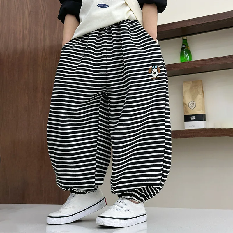 Spring Autumn comfortable Children Trousers Boy Loose Pants Cotton Boy Jogging Pants Kids Sweatpants 2-8 Years