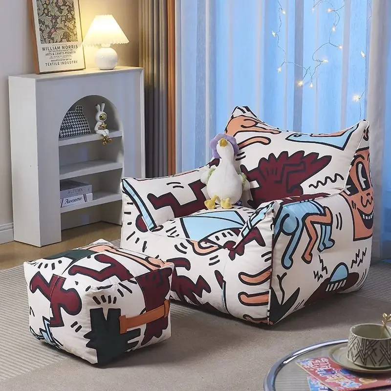 Lazy Sofa, Small Apartment, Graffiti, Bean Bag, Tatami, Bedroom, Single, Leisure, Balcony, Living Room, Recliner
