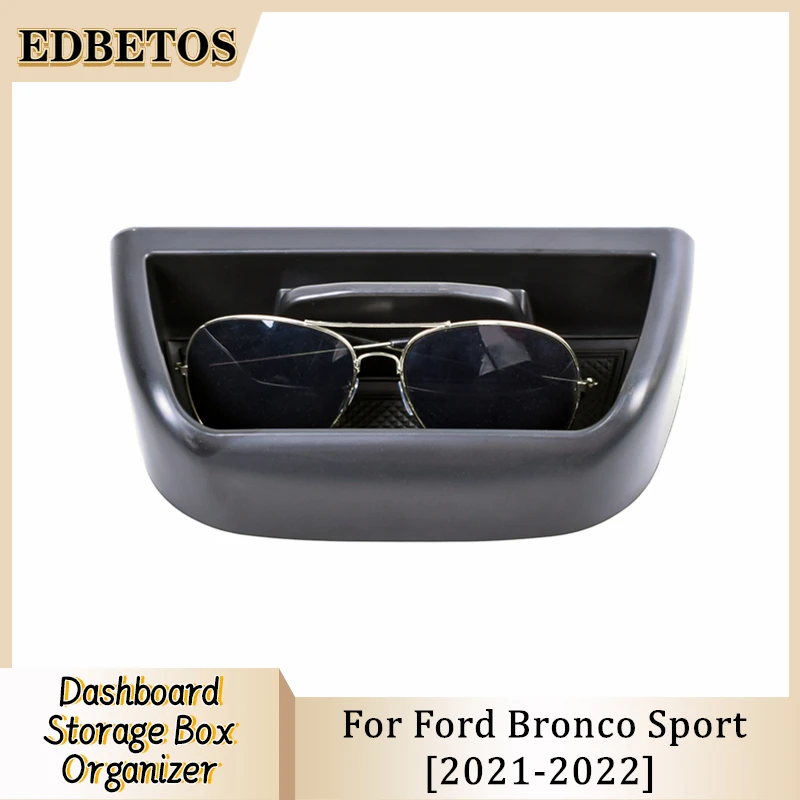 

Car Dashboard Storage Box For Ford Bronco Sport CX430 Interior Accessories Multifunction Non-Slip Phone Stand Console Tidying