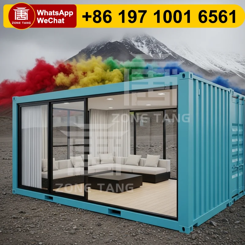 

Contemporary Prefab Homes Flat Pack Home Luxury Container House Low-Cost Eco-Friendliness Customize Design Factory Custom Mobile