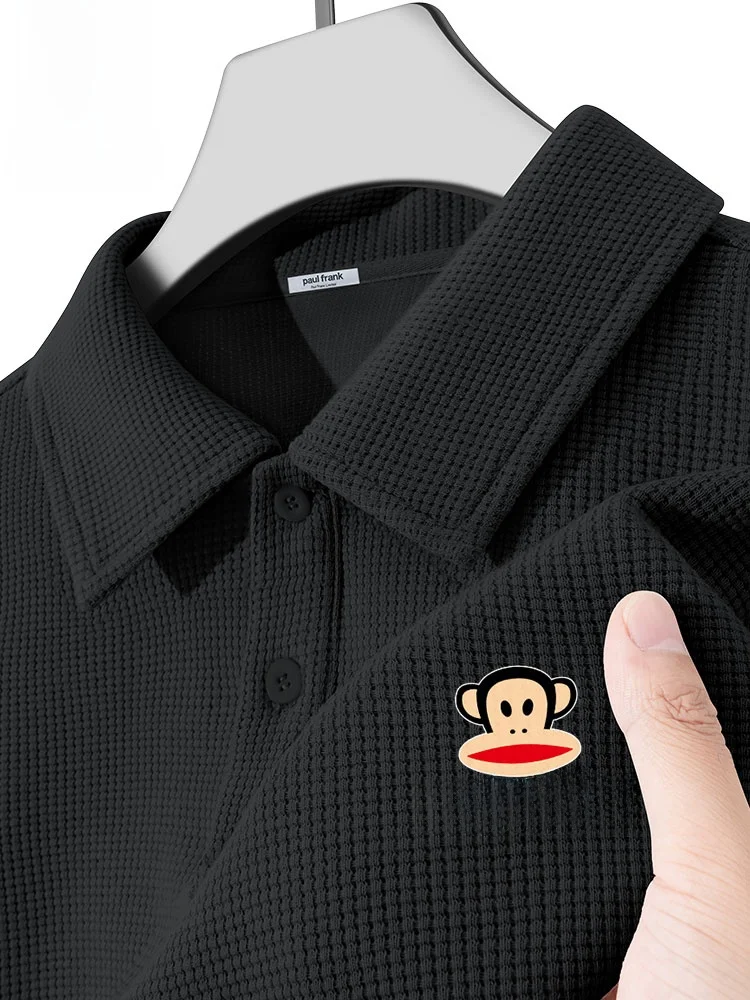 

Мужская футболка свободного кроя с принтом обезьяны, черная, летняя, дышащая, из полиэфирного волокна, модная