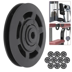 10Pcs/Set 95MM Durable Bearing Pulley Wearproof Nylon Bearing Pulley Wheel Gmarty Cable Gym Universal Fitness Equipment Part