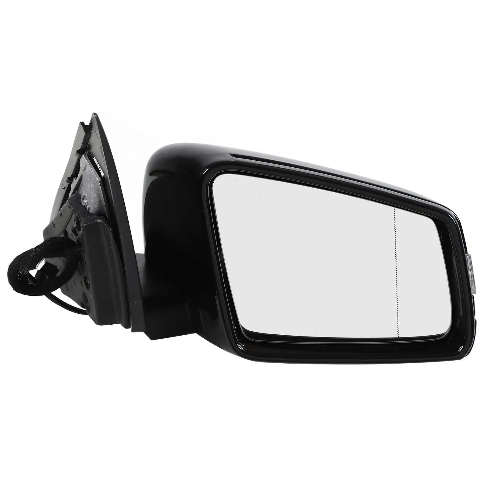 2pcs Side Door Mirrors Electric Folding Wing Mirrors with Heated Replacement for w204 C180 C200 C250 C30 0 08-14