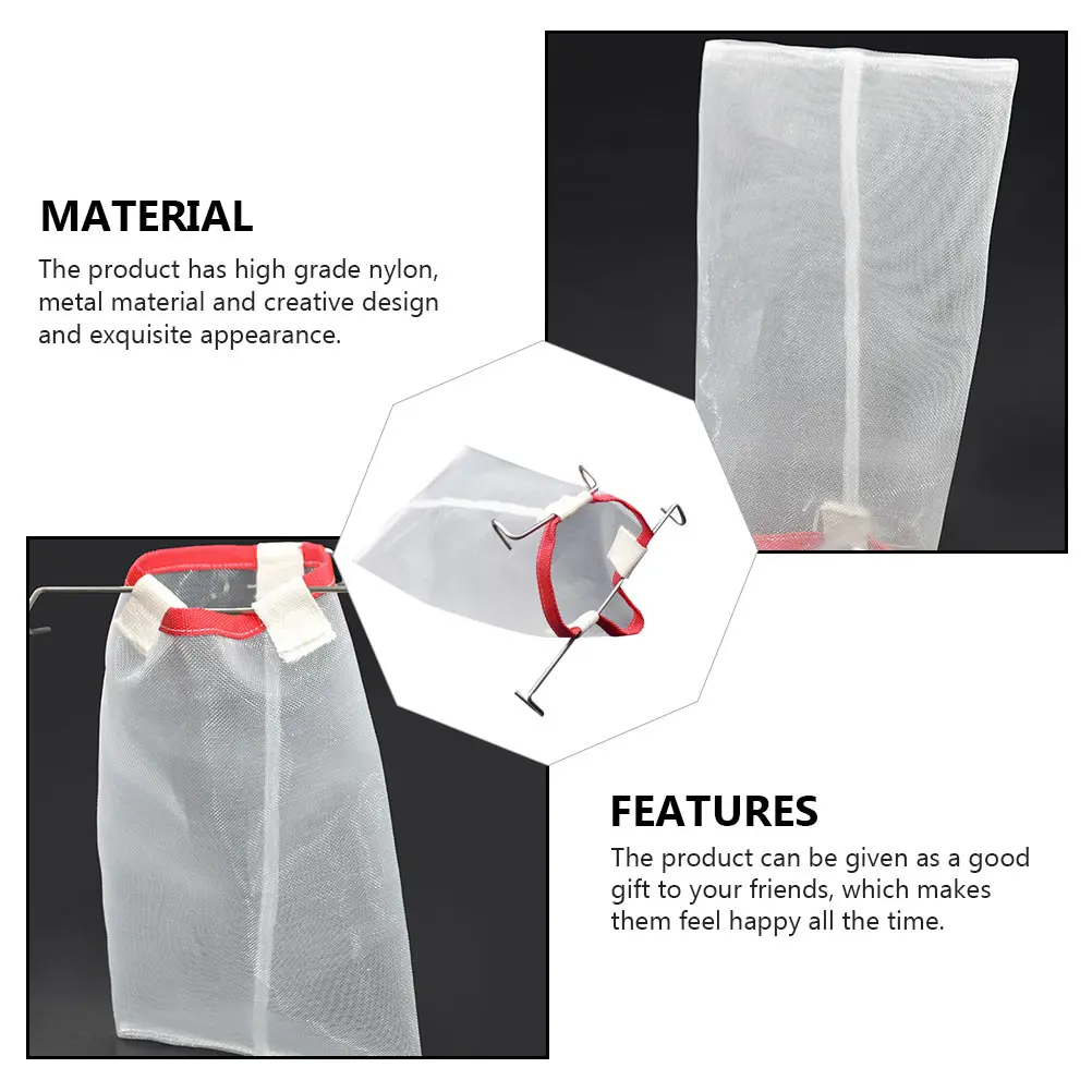 

Honey Filter Net Square Beekeeping Tool Reusable White Equipment s High Grade Nylon Filtration Strainer Bag Hook Kitchen