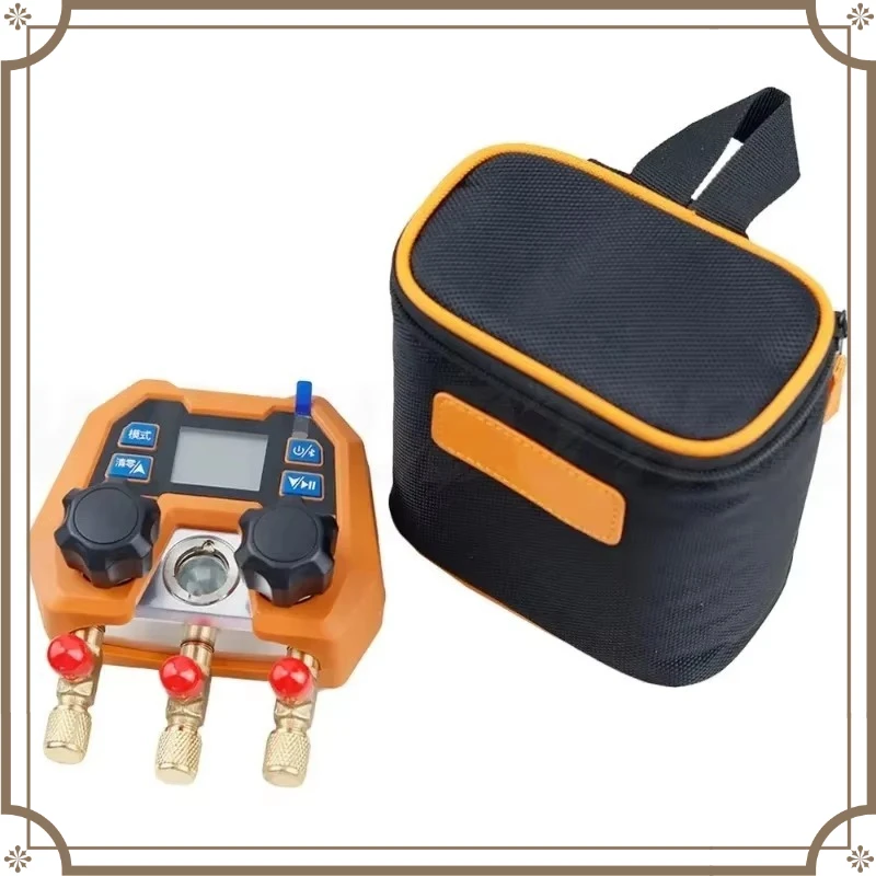 Elitech DMG-4B Refrigerant Digital Manifold Gauge, Dual Valve Electronic Manifold Meter HVAC Tool