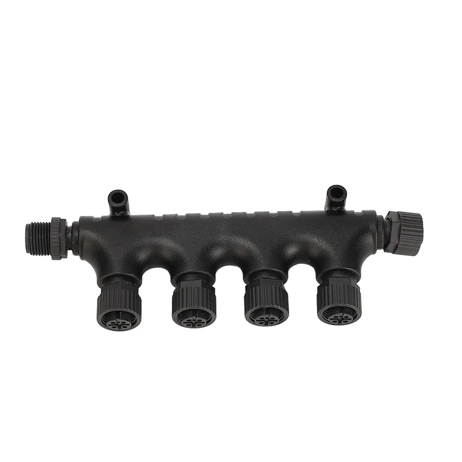 Conector T Multiport para Barcos, Plástico ABS, Resistente a Óleo, 5 Pinos, Rosca M12, N2K, 4 Portas, Navios, N 2000