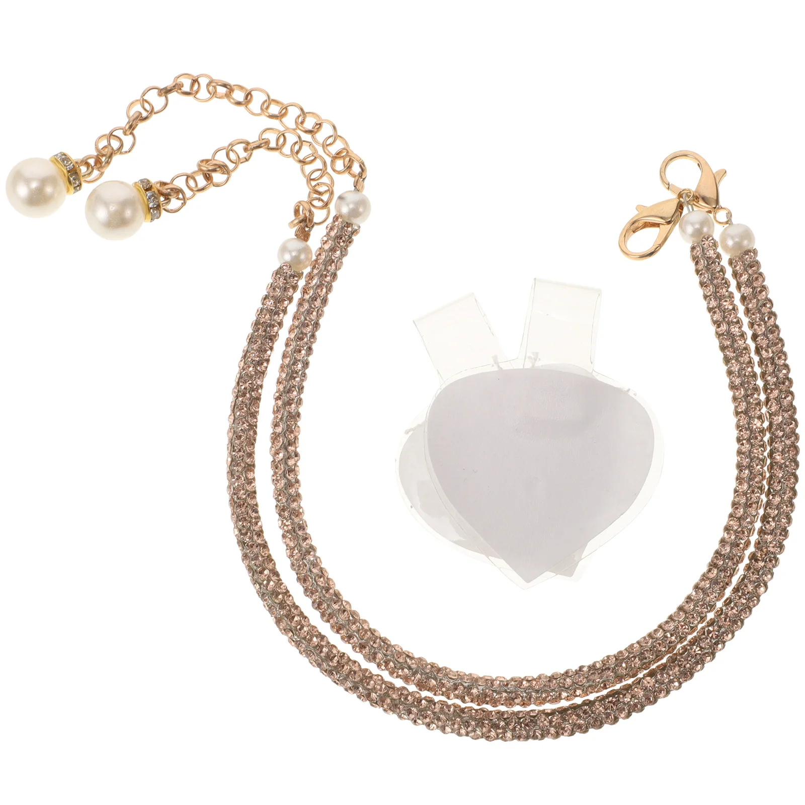 

Elegant Rhinestone Tassel Anklet High Heel Accessories Ankle Chain Pearl Foot Jewelry Comfortable and Durable for Women