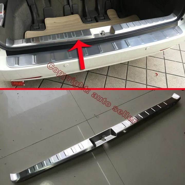 

Stainless Steel Interior Inner Rear Bumper Sill Protector For Toyota Sienna 2015 2016 2017 Car Accessories Stickers