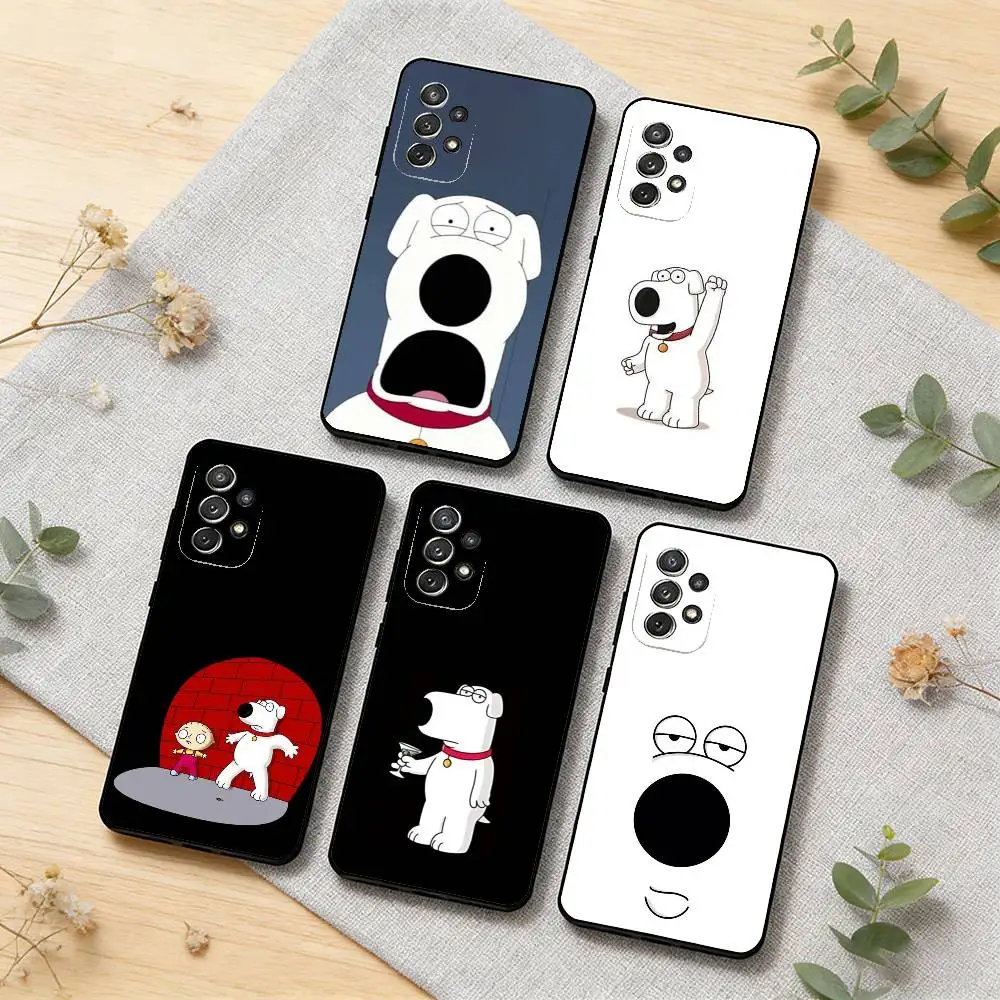 

Lovely B-Brian G-Griffin Phone Case For Samsung S25,S24,S21,S22,S23,S30,Ultra,S20,Plus,Soft Silicone Black Cover