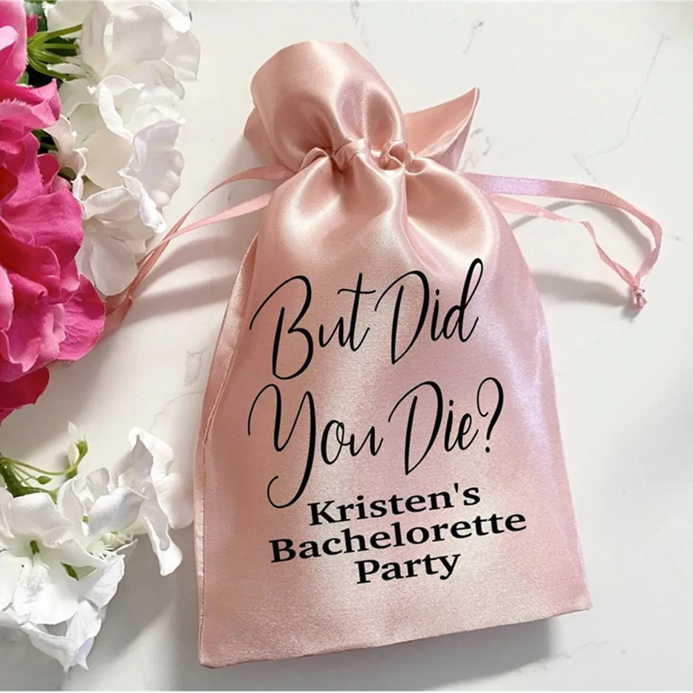 

12pcs Custom But Did You Die Bachelorette Party Favor Bags, Oh schit kit, Hangover Kit, Bridal Shower Favor Bags, Hen Party Bags