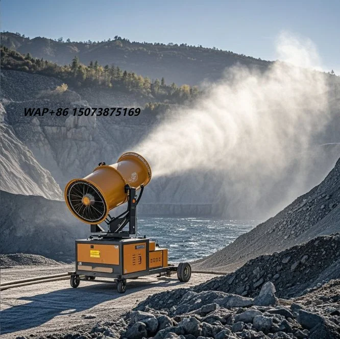 Sprinklers Agriculture Irrigation System 90m Trailer Fog Suppression Cannon Mist Water Cannon Sprayer Machine
