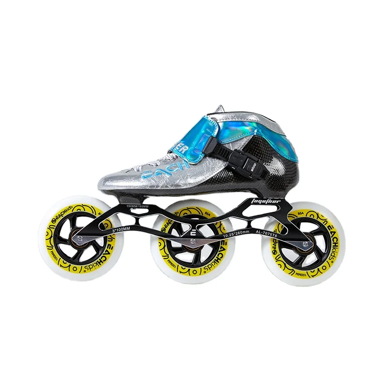 EACH Inline Speed Skates With Pu wheel 100mm*4/110mm*3/110mm*4 Speed Skating Shoes