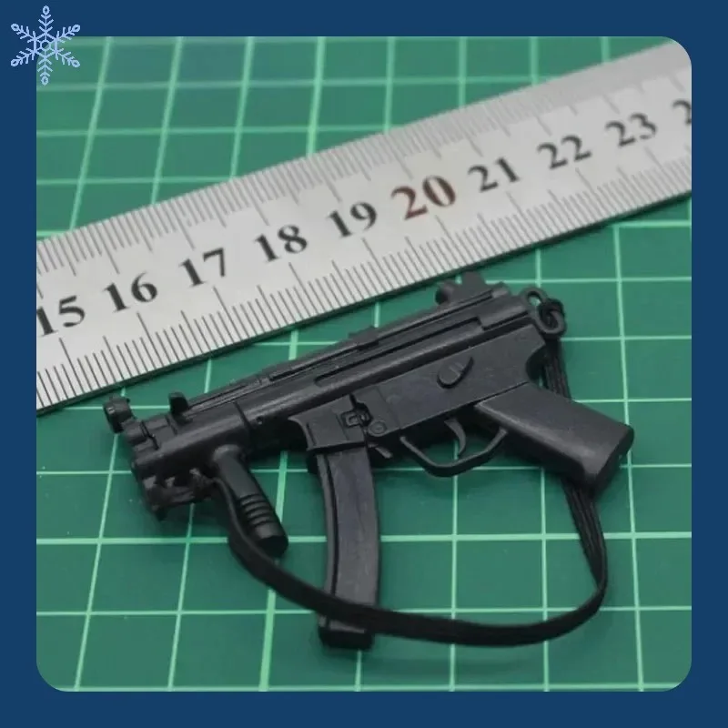 In Stock 1/6 Scale Soldier Toy Action Scene Accessories Model Doll 1 To 6 Micro-punch MP5 MP5K Black Gun Model Gift view 2