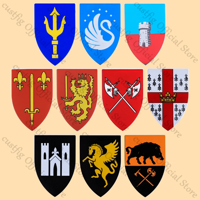 Medieval Castle Knight Armor Figures Building Blocks Military Army Soldiers Vest Shield Helmet Accessory Bricks Kids Toys Gifts