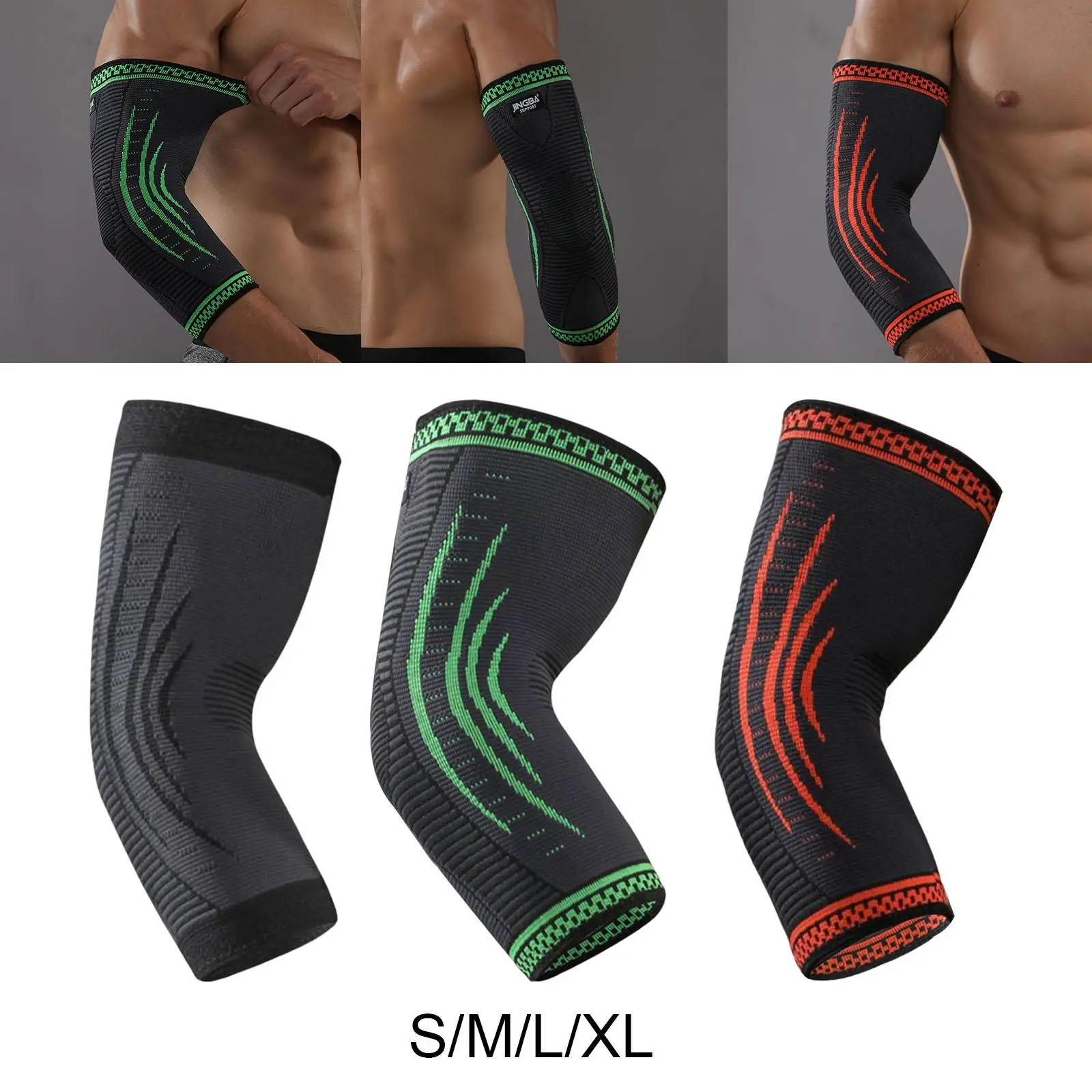 나일론 팔꿈치 버팀대 팔 지지대 랩 보호대 야구 남성 압축 슬리브