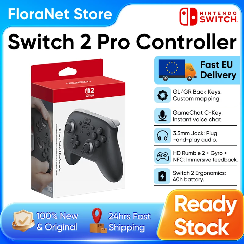 Manette sans fil pour Nintendo Switch 2 Pro, neuve, avec boutons arrière GL/GR, conception de boutons optimisée, contrôle de jeu précis pour NS2