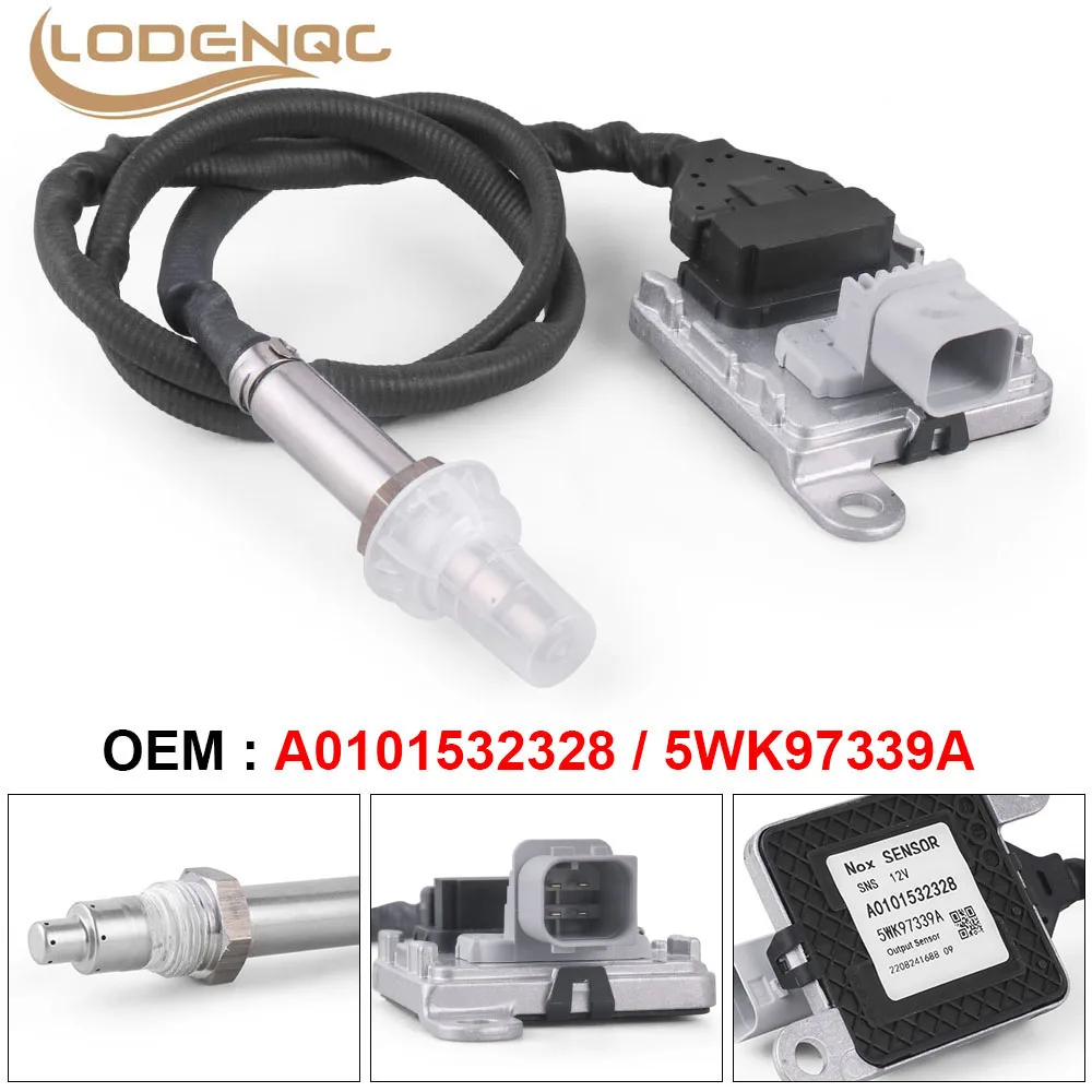 

A0101532328 8-wire Diesel Nox Nitrogen Oxide Lambda Sensor For Mercedes Benz X164 W164 06-16 Detroit DD13 DD15 DD16 5WK97339A