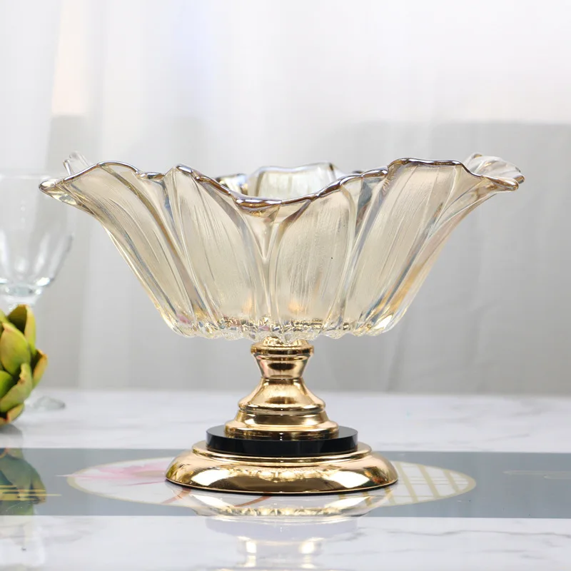 

CL fruit plate modern household large dried fruit pot decorative utensils model room living room coffee table dining table