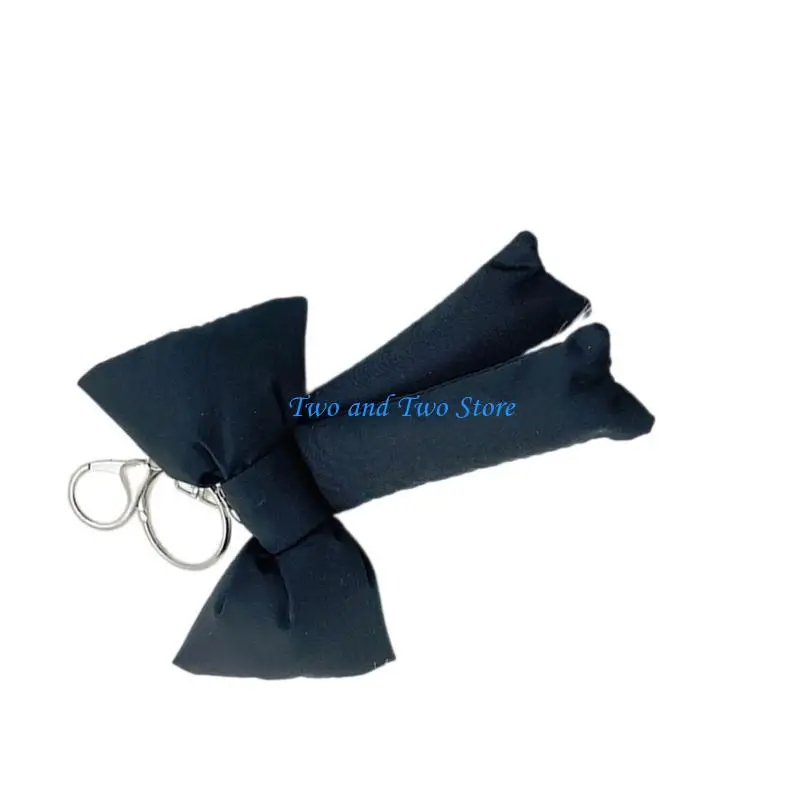 HX6F Practical Bowknot Keyring Accessory Pendant Backpack Charm