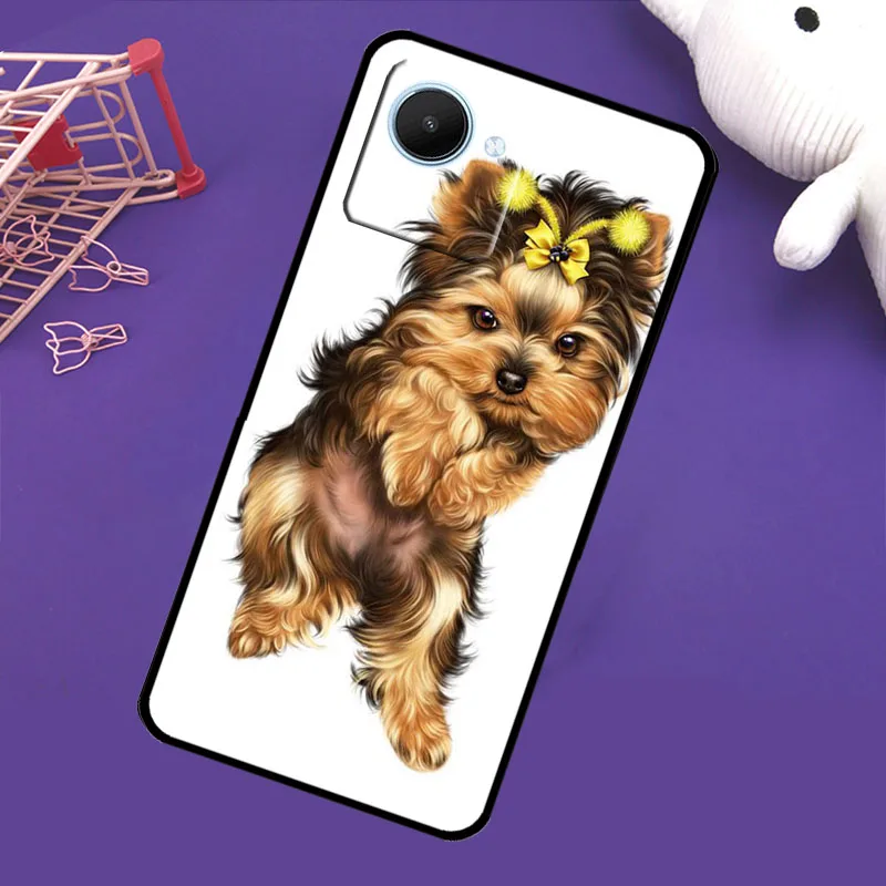 Yorkshire Terrier Yorkie Dog Case For Realme 8i 8 Pro GT Neo 2 Master C31 C35 Back Cover For Realme Q3s C11 2021 C15 9 Coque