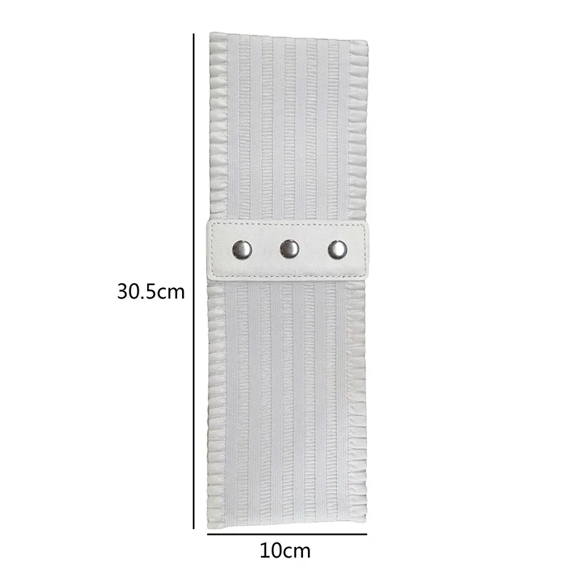 حزام نسائي عريض مرن أسود ، جلد صناعي ، حزام معطف ، حزام مصمم للسيدات ، تصميم جديد ،