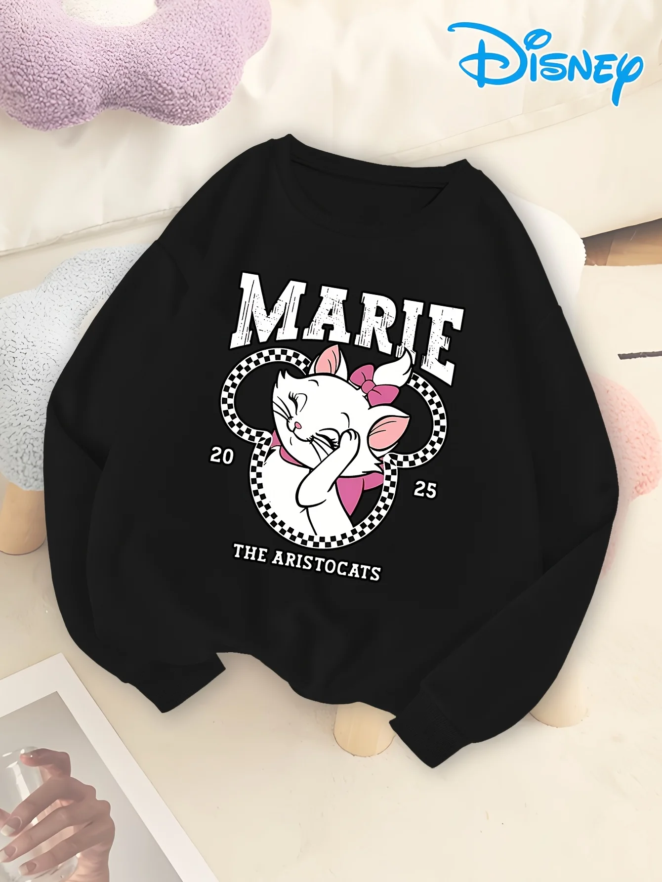 ديزني النساء ماري الأرستقراطيين القطط البلوز الرجال سترات قطنية عالية الجودة البلوز الخريف الشتاء الصوف كبيرة الحجم طويلة الأكمام معاطف