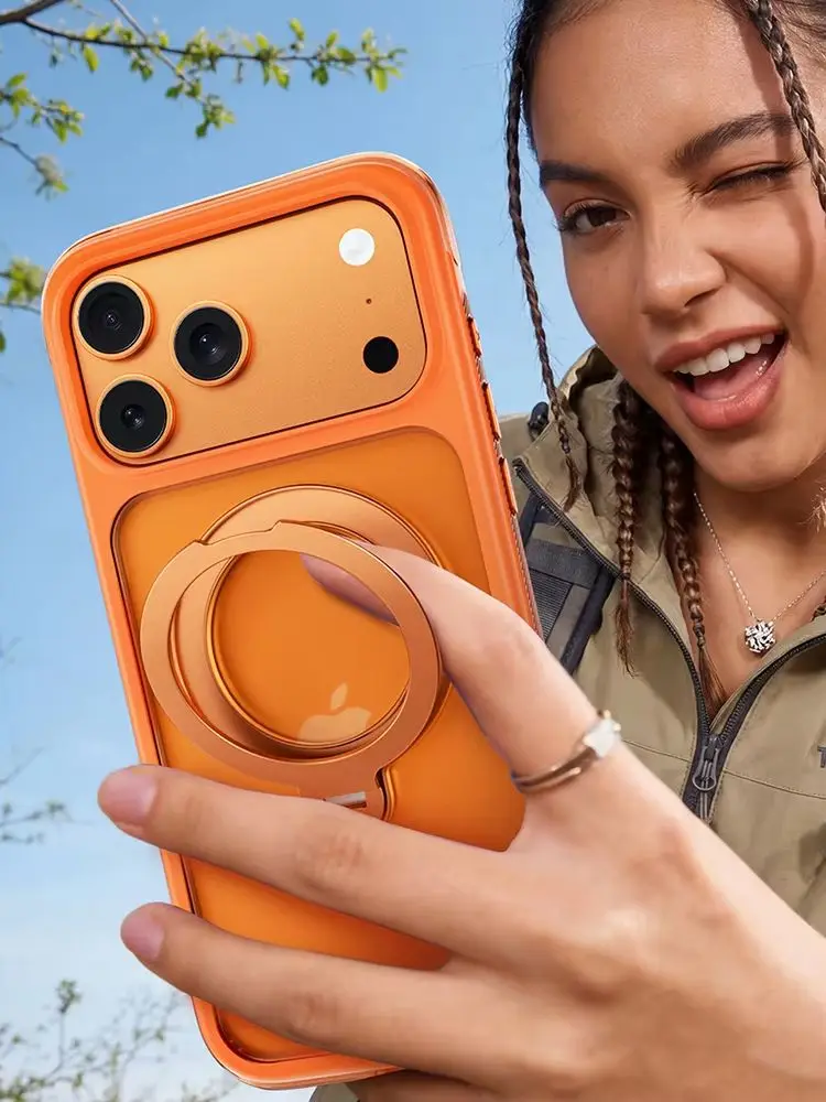 Etui z magnetycznym uchwytem WiWU do iPhone 18 17 Pro Max 360 °   Obrotowy uchwyt do iPhone 17 Pro i 18 Pro, kompatybilny z MagSafe, odporny na wstrząsy, z wzmocnionymi rogami. — zdjęcie produktu 7