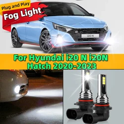 LED Front Fog Light Car Bulb Accessories 6000K Canbus Lamp HB4 80W For Hyundai i20 N i20N Hatch 2020 2021 20222023 Plug and Play