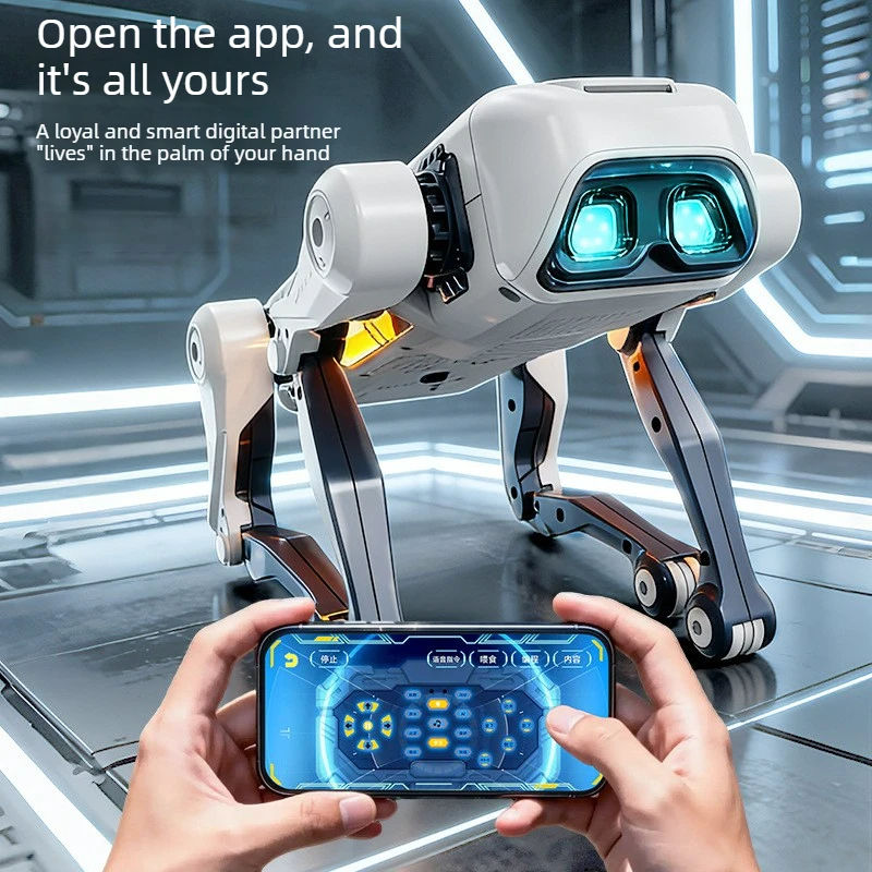 Cool Stuff jouet voiture drôle cadeau-AI Intelligent bionique Rc Robot chien, APP programmation vocale voitures Rc, voiture télécommandée, jouets pour enfants