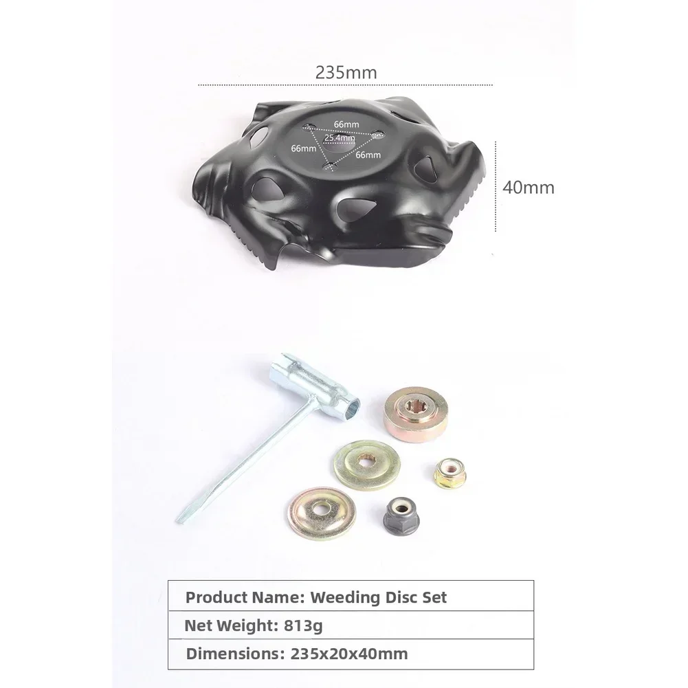 Lawn Mower Claw Disc Weeding Kit Weeder Eater Blade Lawn Mower Trimmer Head Weeds Blade Cutter For Electric Mower Gardening