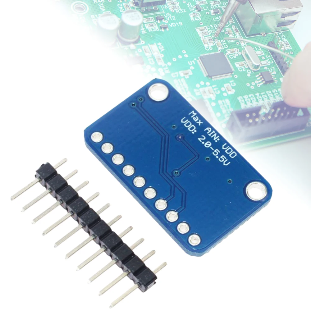 

ADS1115 4-канальный аналогово-цифровой преобразователь (АЦП) 16-бит с программируемым усилителем для Arduino и Raspberry Pi