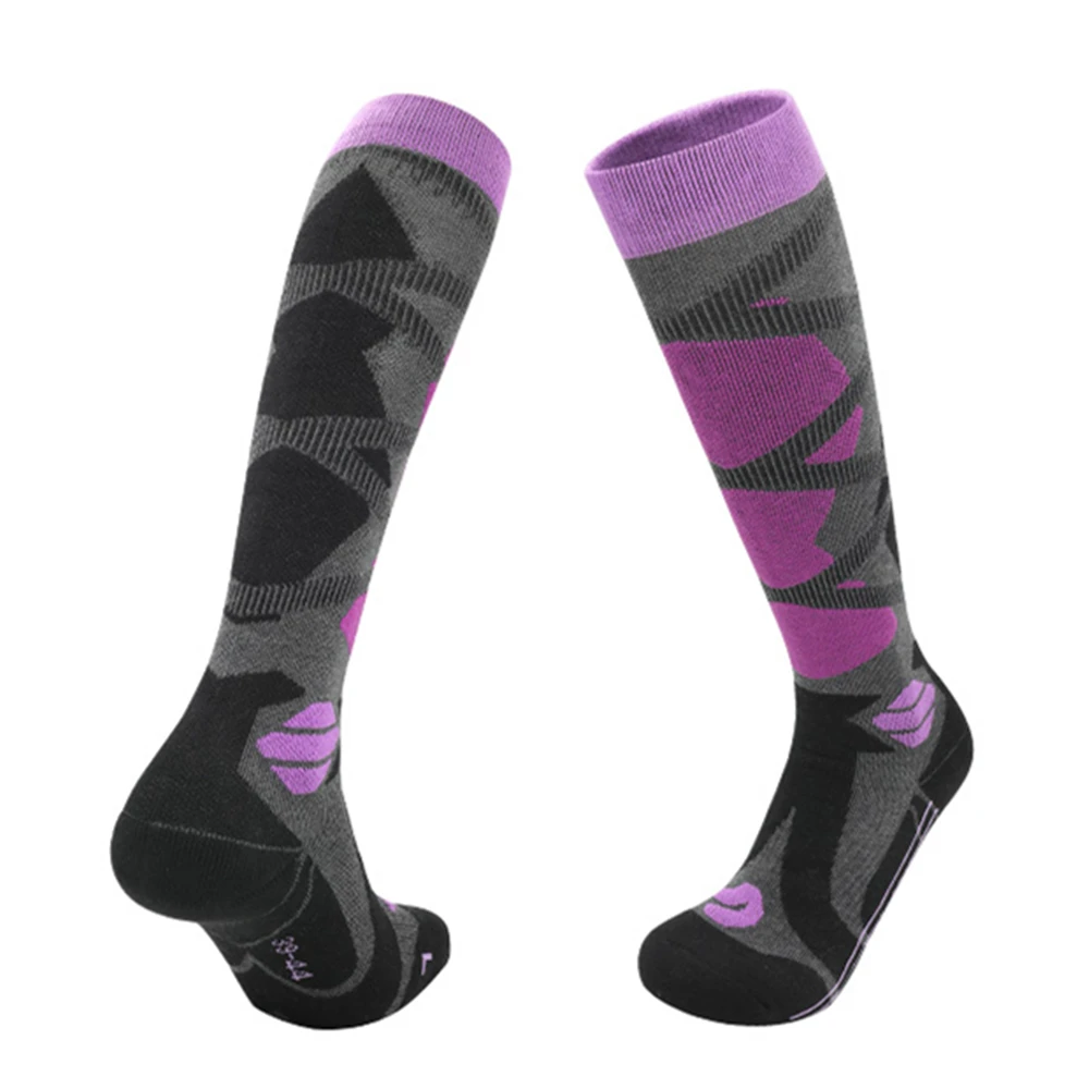 Heren dames jeugd winterskisokken dikker katoen warm houden snowboarden schaatsen skiën buitensportkousen comfortabel